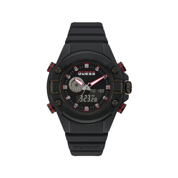 Guess Black Resin Sport Watch
