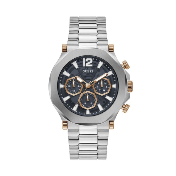 Guess Gray Stainless Steel Dress Watch