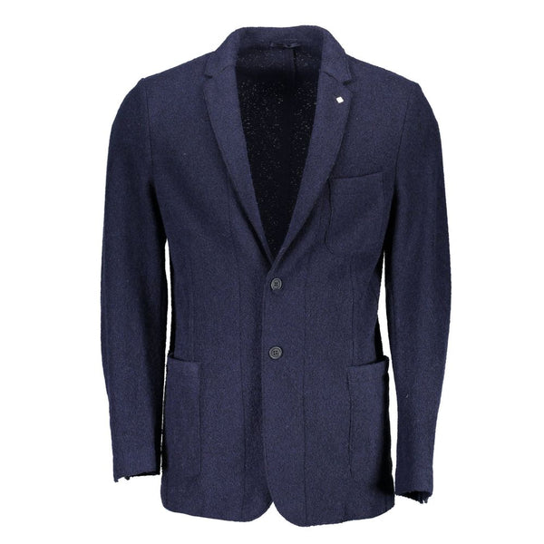 Gant Blue Wool Men Jacket