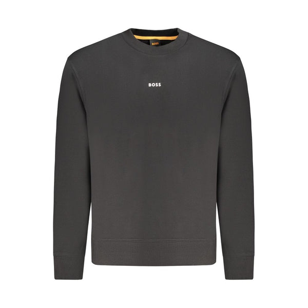 Hugo Boss Black Cotton Men Sweater