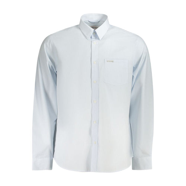 Guess Jeans Light Blue Cotton Men Shirt