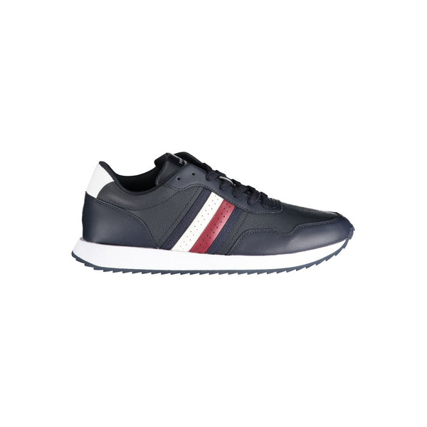 Tommy Hilfiger Blue Leather Men Sneaker
