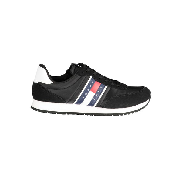 Tommy Hilfiger Black Polyester Men Sneaker