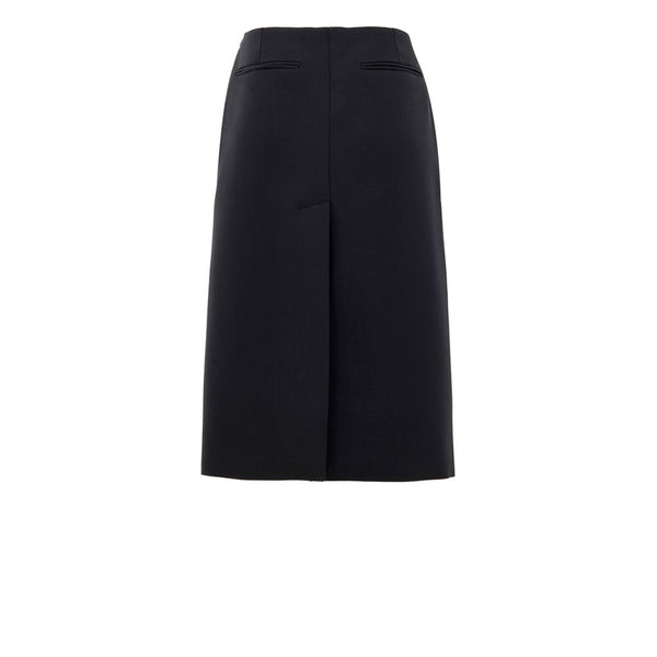 Gucci Black Wool Midi Skirt