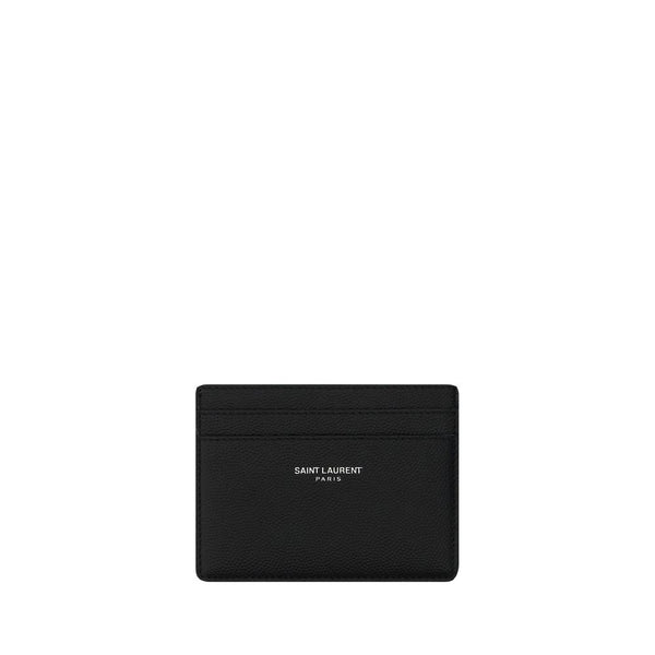 Saint Laurent Black Calf Leather Bos Taurus Wallet