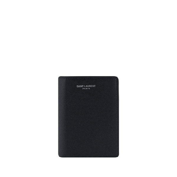 Saint Laurent Black Calf Leather Bos Taurus Wallet
