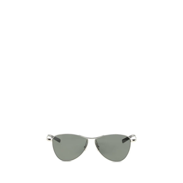Saint Laurent Silver Metal Sunglasses