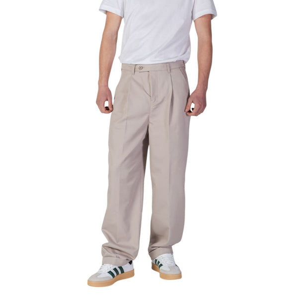Calvin Klein Jeans Beige Recycled Polyester Casual Pants