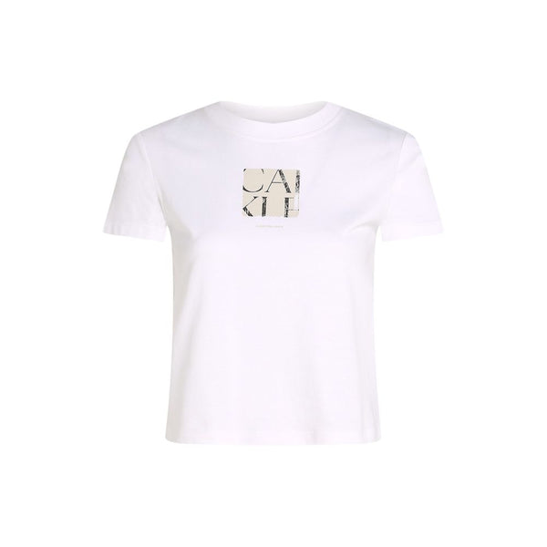 Calvin Klein Jeans White Recycled Cotton T-Shirt