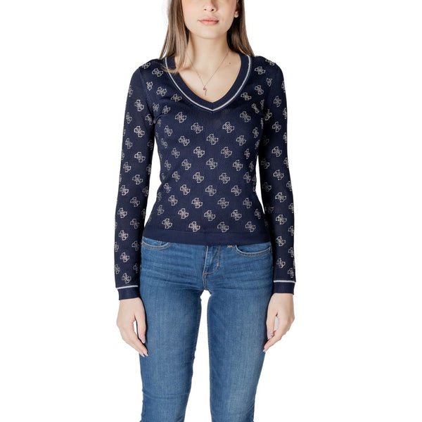Guess Blue Viscose Sweatshirt