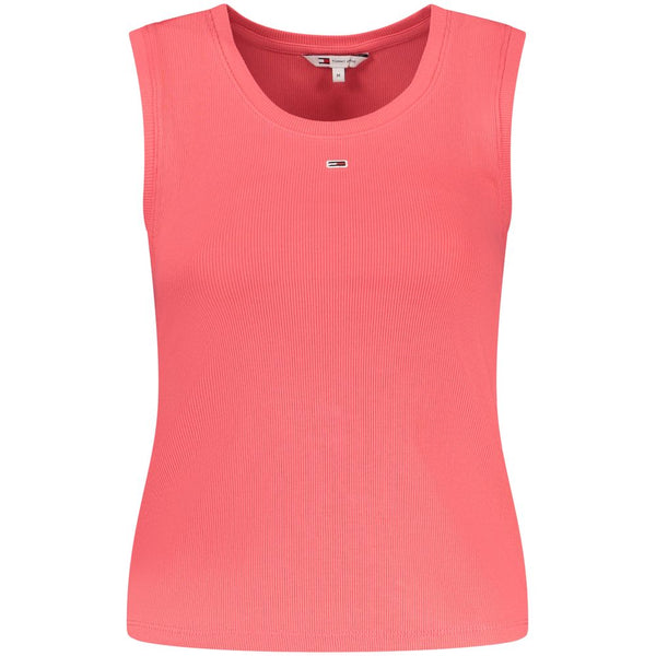 Tommy Hilfiger Pink Cotton Women Tank Top