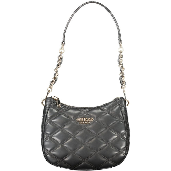 Guess Jeans Nero Poliuretano Women Handbag