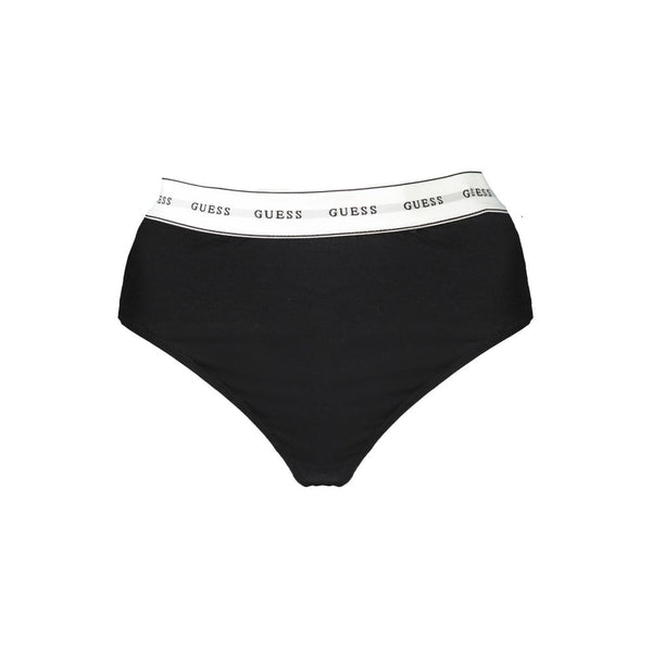 Guess Jeans Black Cotton Women Thong