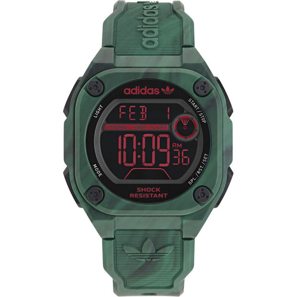 Adidas Green Synthetic Digital Watch
