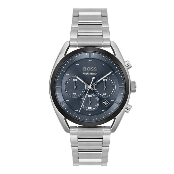 Hugo Boss Gray Stainless Steel Dress Watch