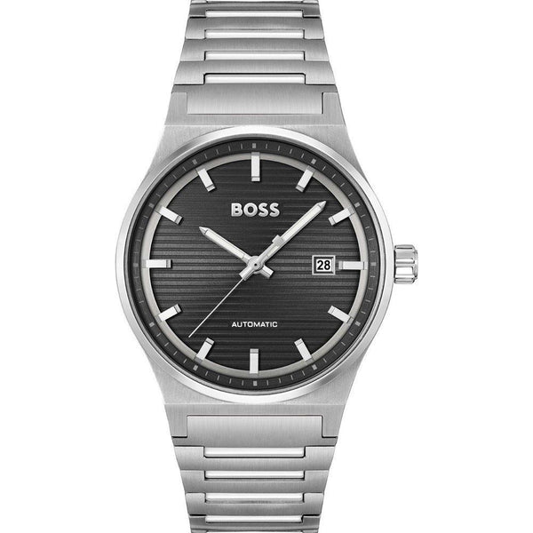 Hugo Boss Gray Stainless Steel Dress Watch