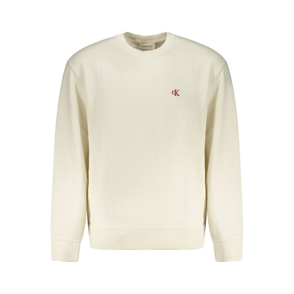 Calvin Klein White Cotton Men Sweater