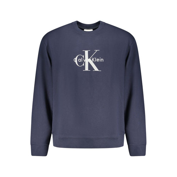 Calvin Klein Blue Cotton Men Sweater