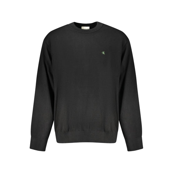 Calvin Klein Black Cotton Men Sweater